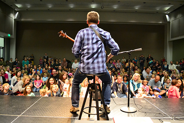 Guitarist performing