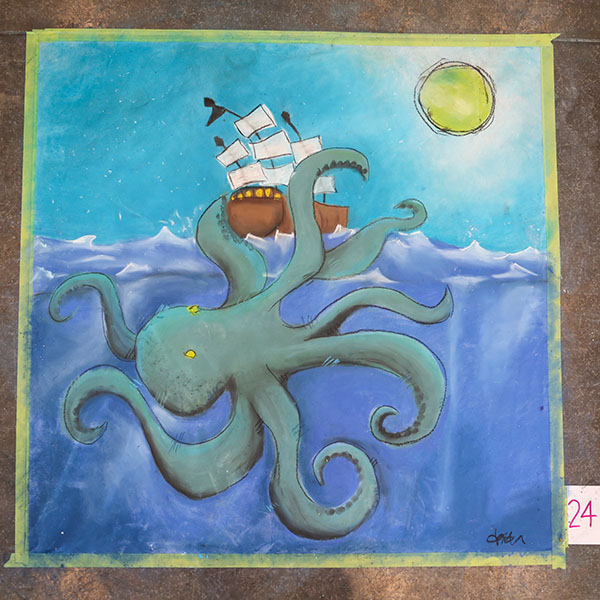 Kraken with a Ship