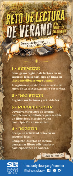 Rack Card in Spanish, Trims to 8.5x3.66