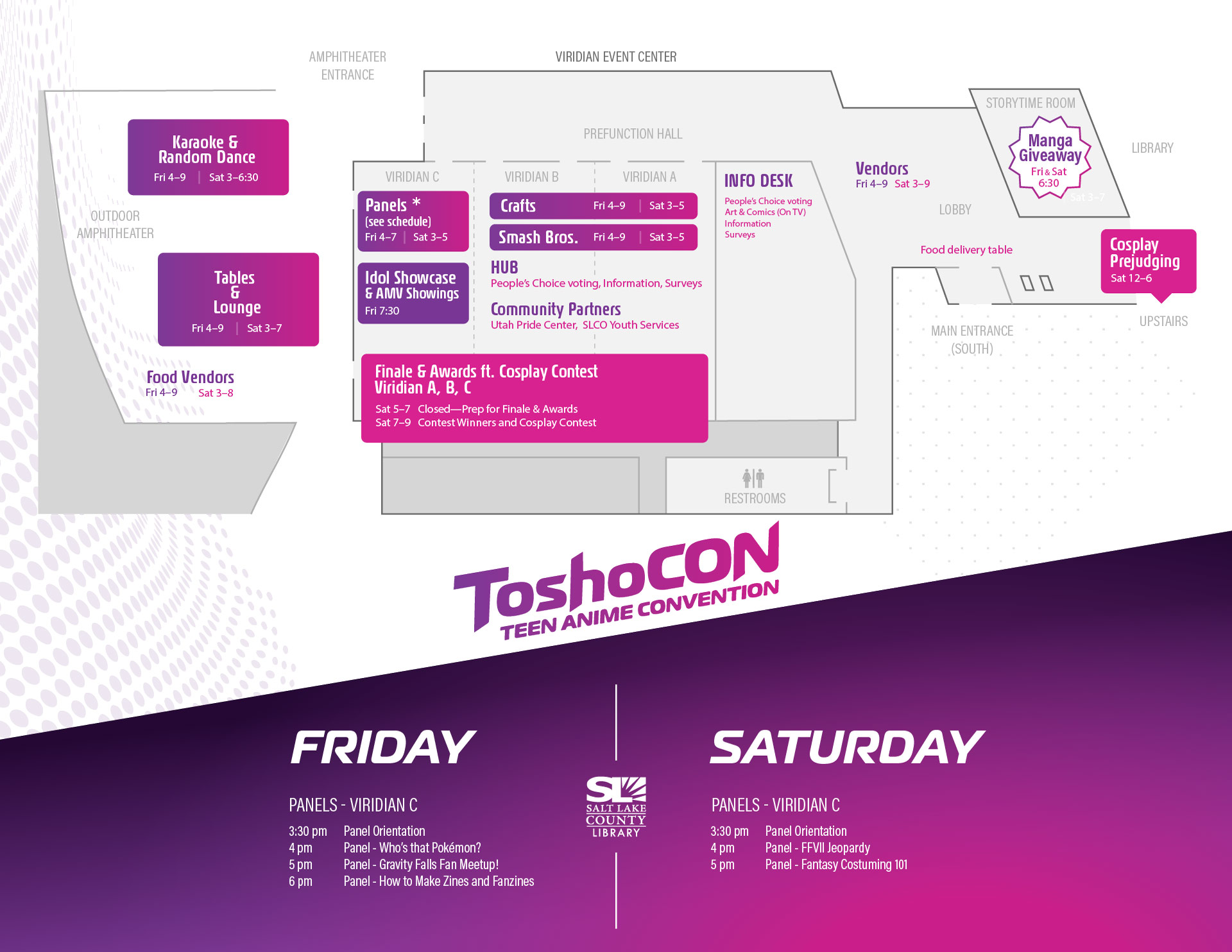 ToshoCON Map 2025