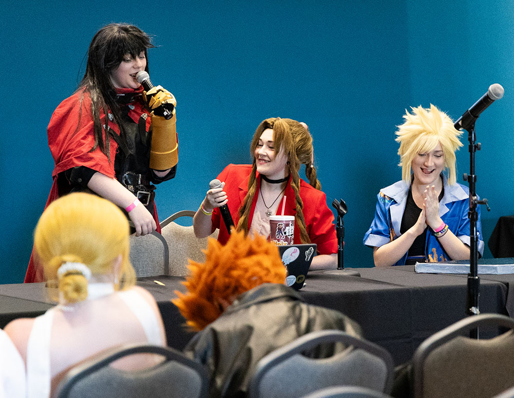 Teens running panel