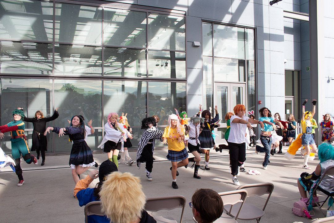 Attendees dancing randomly